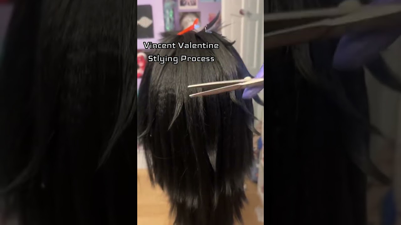 Vincent Valentine Wig Styling | Final Fantasy Cosplay #cosplay #finalfantasy  #wigstyling #cosplayer