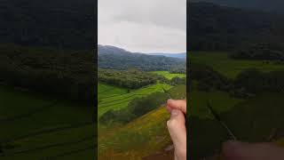 Painting a Hyper-Realistic Distant Countryside  #satisfying #painting #shorts