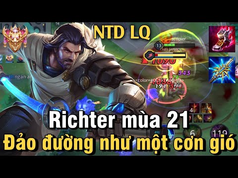 Video Richter mùa 21 liên quân mobile | Cách chơi, trang bị,... - youtube