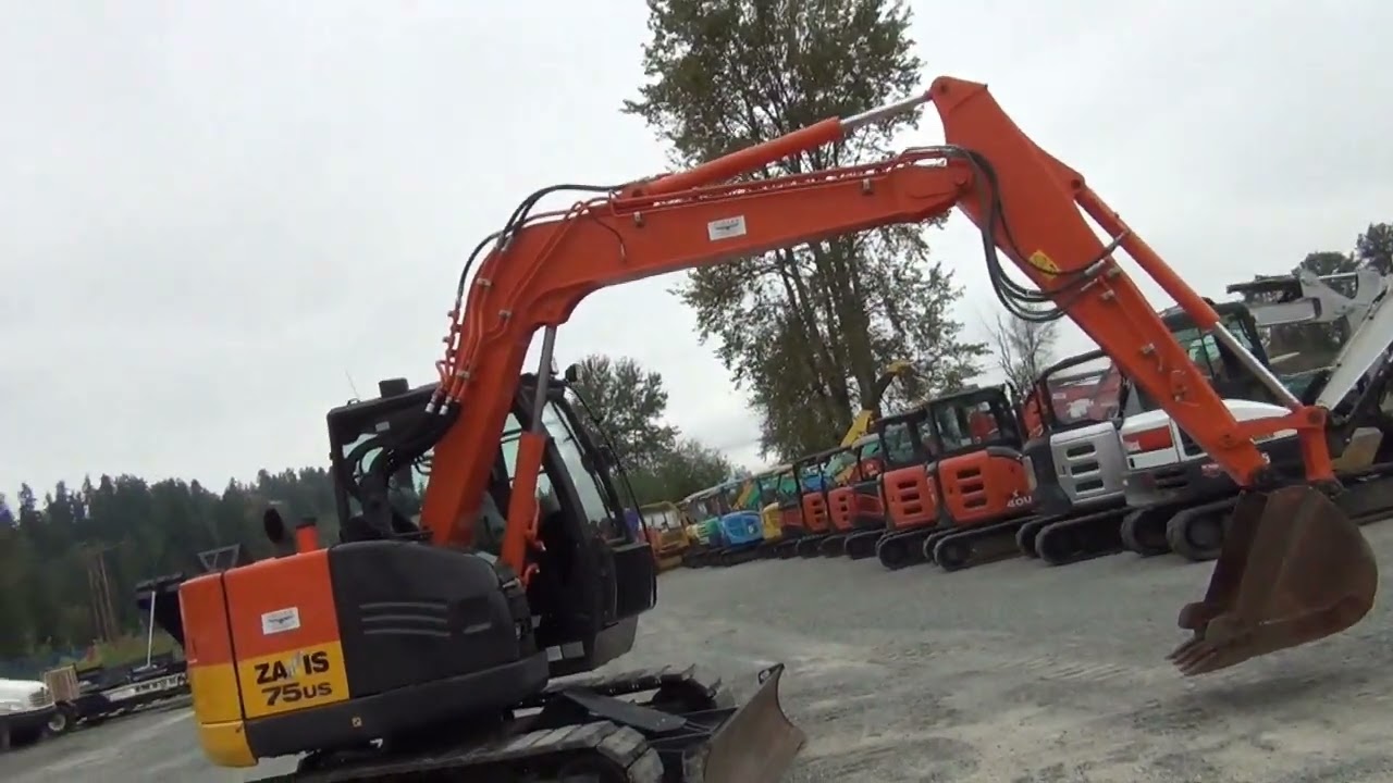 2016 HITACHI ZX75US 5B 71099 - YouTube