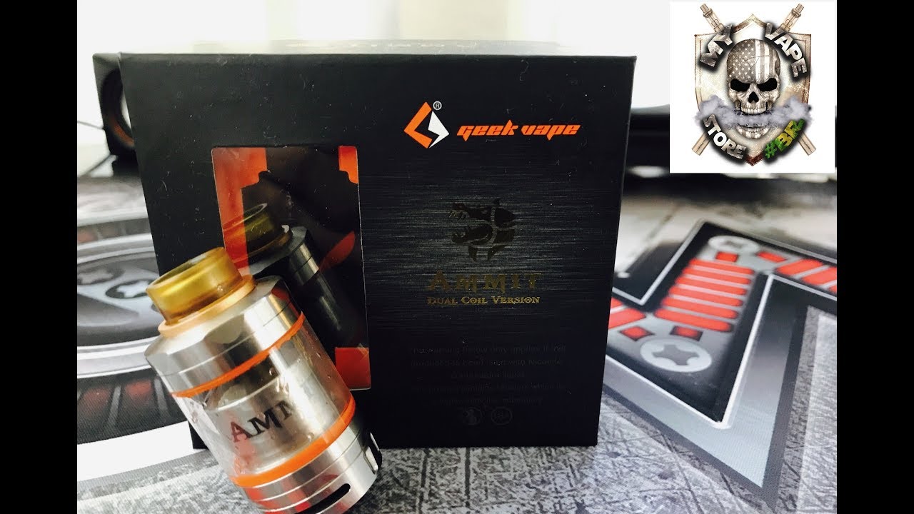 e liquid flavors Review Ammit Dual RTA By Geek Vape #PORTUGUES (Vape, Cigarro eletrônico, Ecig).