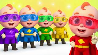 kids turn into superheroes superhero song rosoo nursery