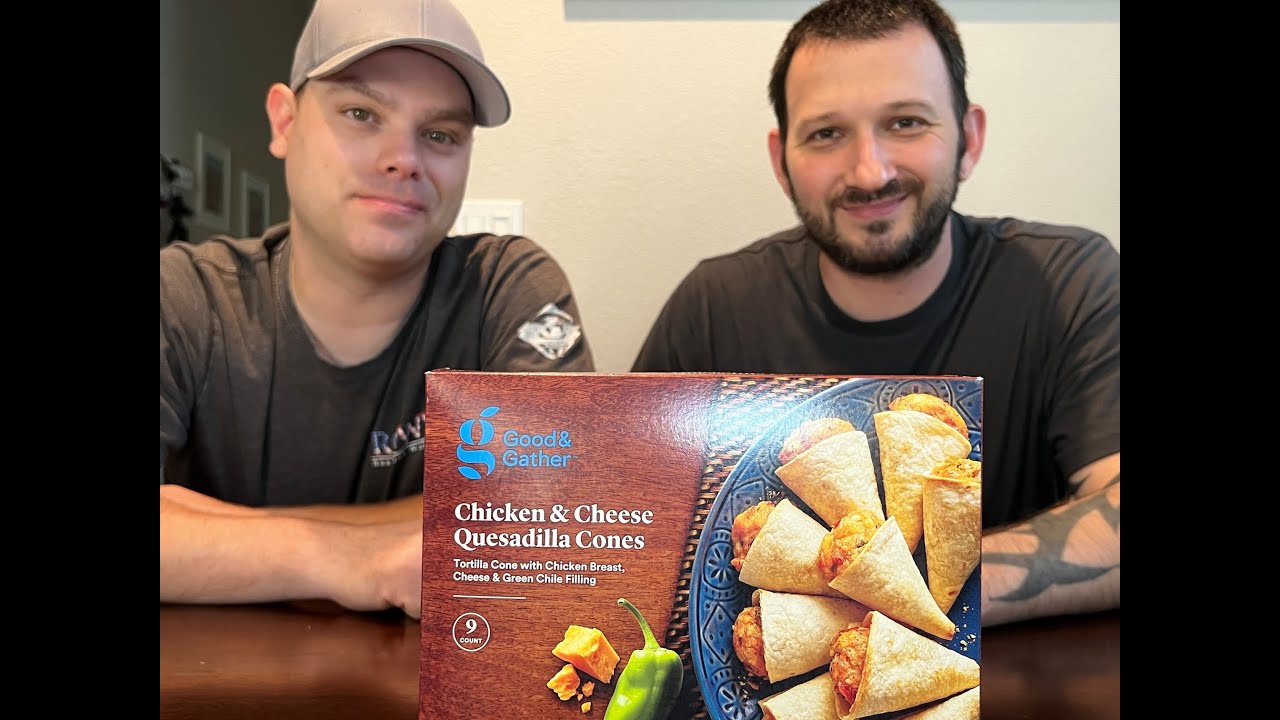 Good & Gather Chicken & Cheese Quesadilla Cones Review YouTube