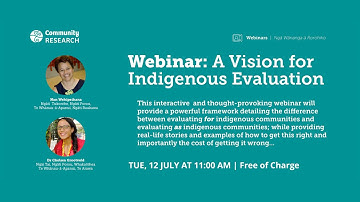 A Vision for Indigenous Evaluation: A framework for increasing participation and control by Indig...