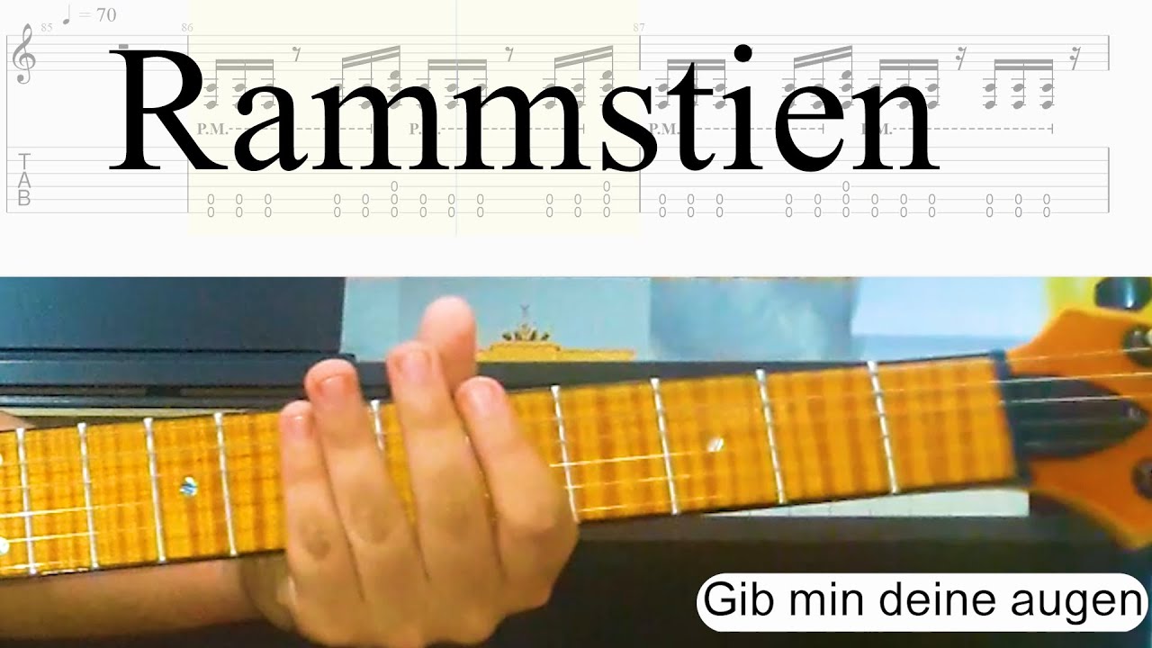10 Easy Rammstein Guitar Riffs - YouTube