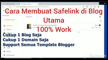 Cara Membuat Safelink di Blog Utama Blogger UPDATE