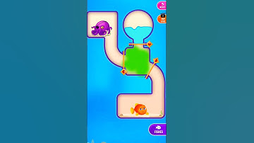 FISHDOM MINI GAME : SAVE THE FISH - PULL THE PIN #shorts #fishdom