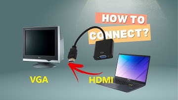How to Connect HDMI Laptop to VGA Monitor or Projector: HDMI to VGA Converter