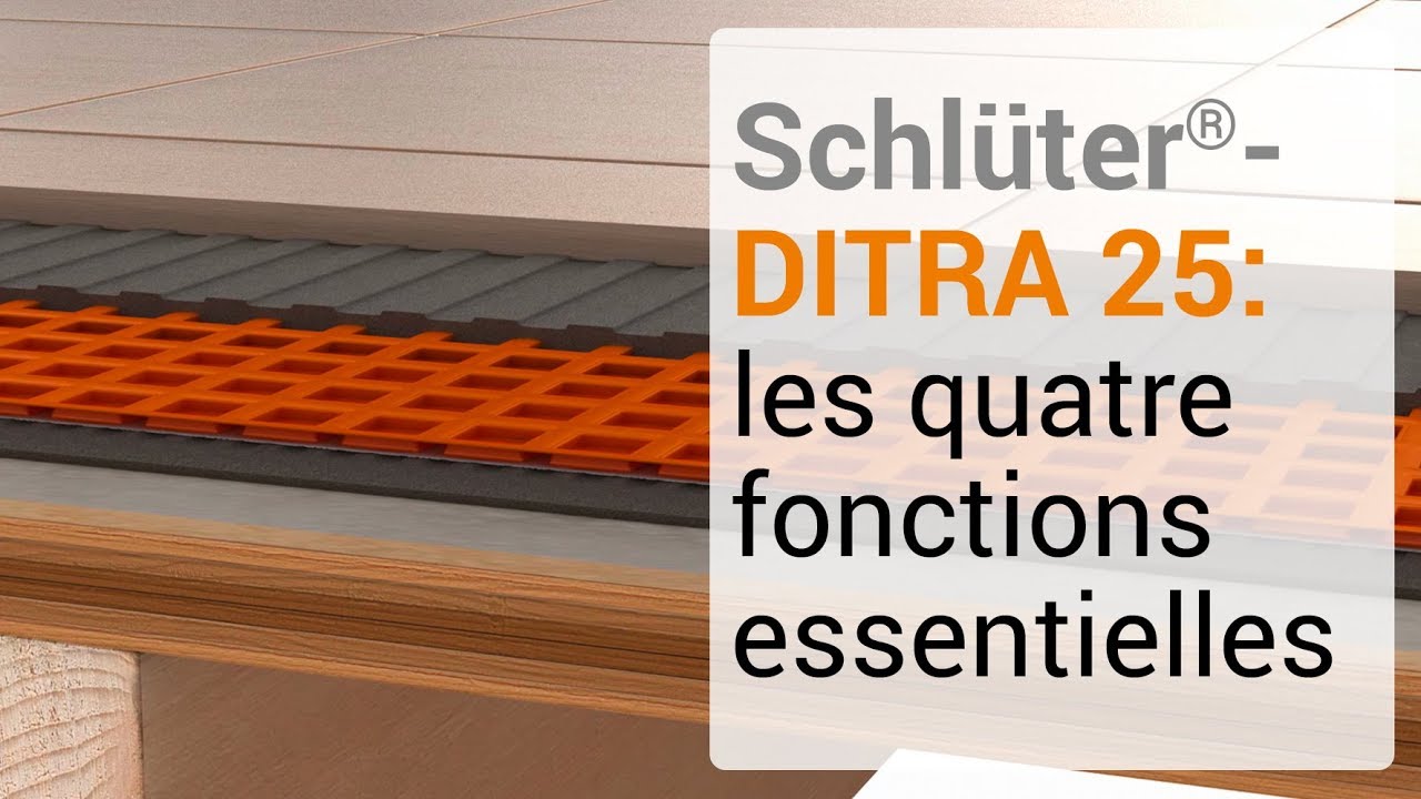 SCHLUTER SYSTEMS - Natte d'étanchéité Schlüter®-Ditra 25 - rouleau de 30x1  m