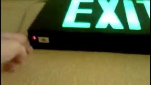 Exit Light Co. LEDG3B Black and Green Exit Sign Test