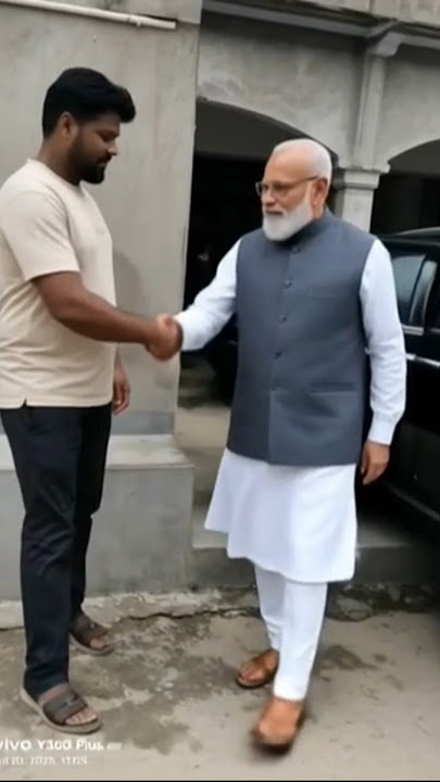 'History created digitally – Handshake with Modi ji! 🇮🇳
