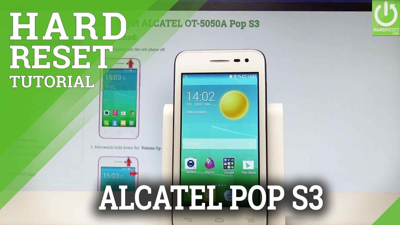 How to Factory Reset ALCATEL Pop S3 - Wipe Data / Master Reset