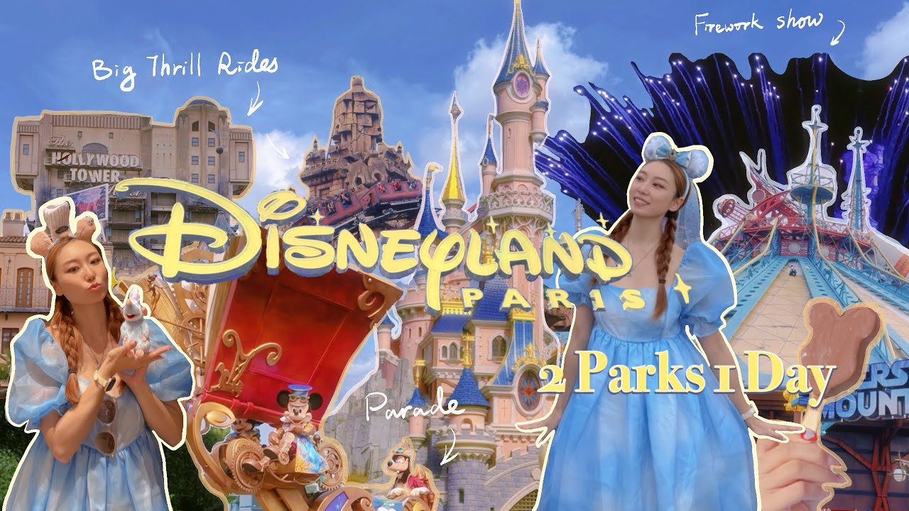 2 Parks 1 Day, Big thrill, Parade, Firework, photo and map guide | Travlog Disneyland Paris