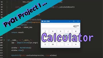 PyQt5 Project：Calculator