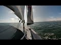 360VR - sailing off Malibu Beach - tacking - ASMR