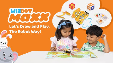 Wizbot Maxx Screen‑Free Robot Toy for Kids Aged 4 to 10 | STEAM Kits to Draw, Play, Code and Learn