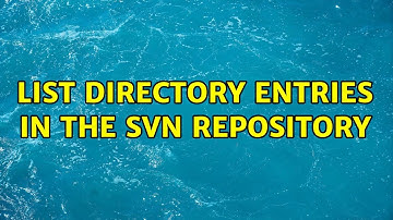 list directory entries in the svn repository