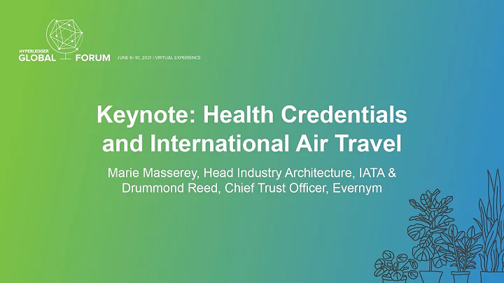 Keynote: Health Credentials and International Air ...