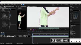 縮小人後製創作 AE rotobrush tool
