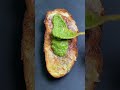 crispy baguette with avocado, cheese #shorts #food #recipe