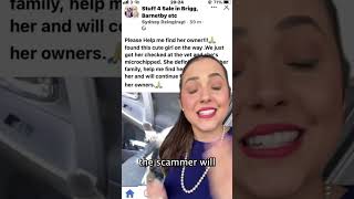 SCAM ALERT: Fake missing dog posts