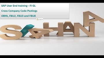 SAP FI GL  Cross Company Code Postings, OBYA, FBU2, FBU3 and FBU8