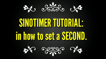 SINOTIMER SECOND SETTING TUTORIAL FOR INCUBATOR