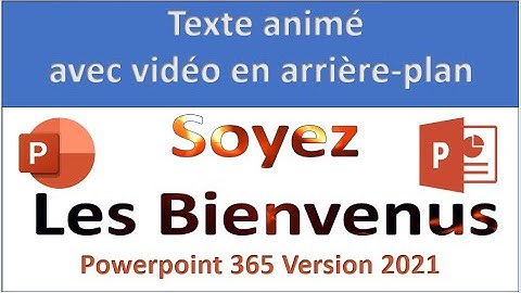 Mettre une vidéo dans un texte WordArt PowerPoint