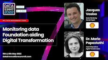 DIS22: Monitoring data Foundation aiding Digital Transformation – Jacques Vosloo & Maria Papastathi