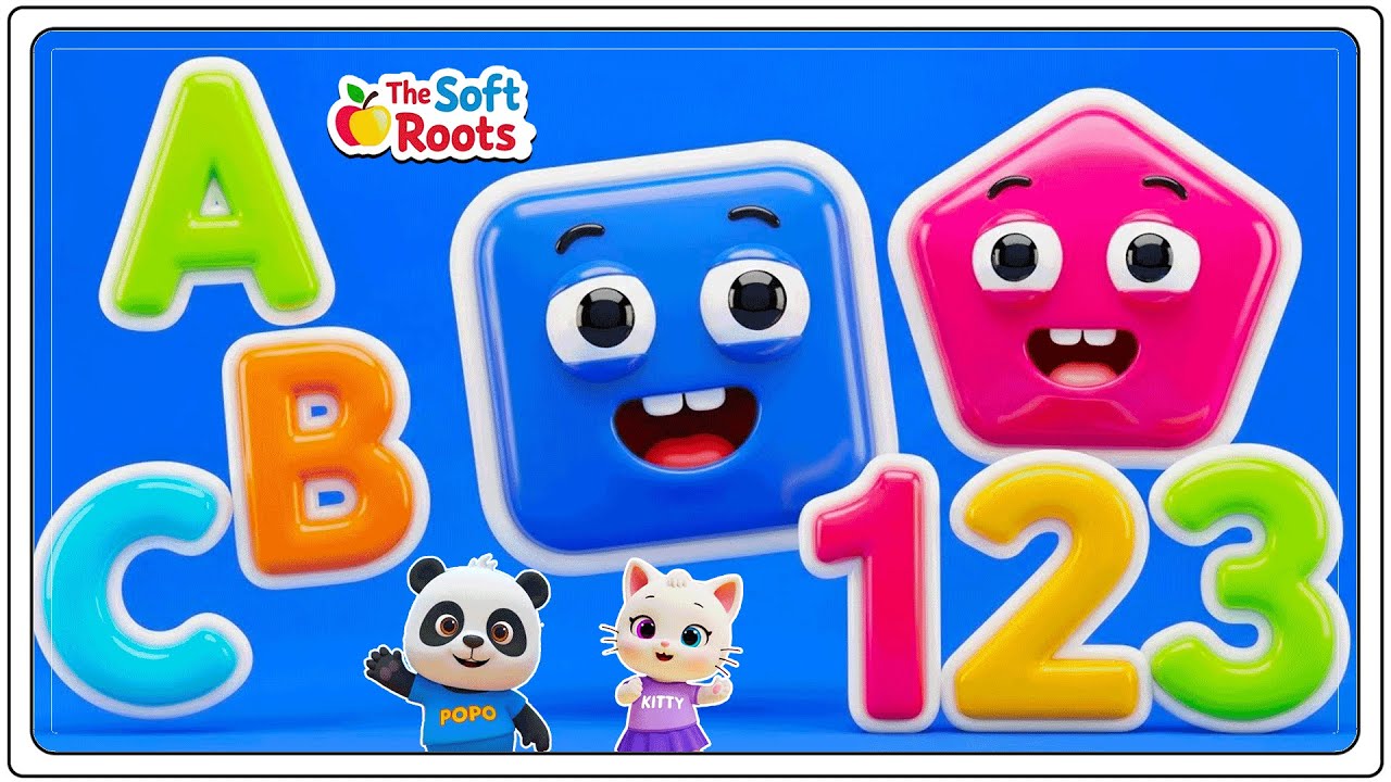 Preschool Learning activities for 3 year olds at home | Learn ABC Phonics Shapes Numbers Colors 🌈