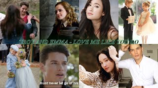 Troy And Emma ||Love me like you do|| Song Resimi