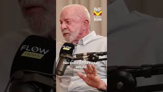 'Esses debates são infrutíferos e não produzem nada', diz Lula no Flow