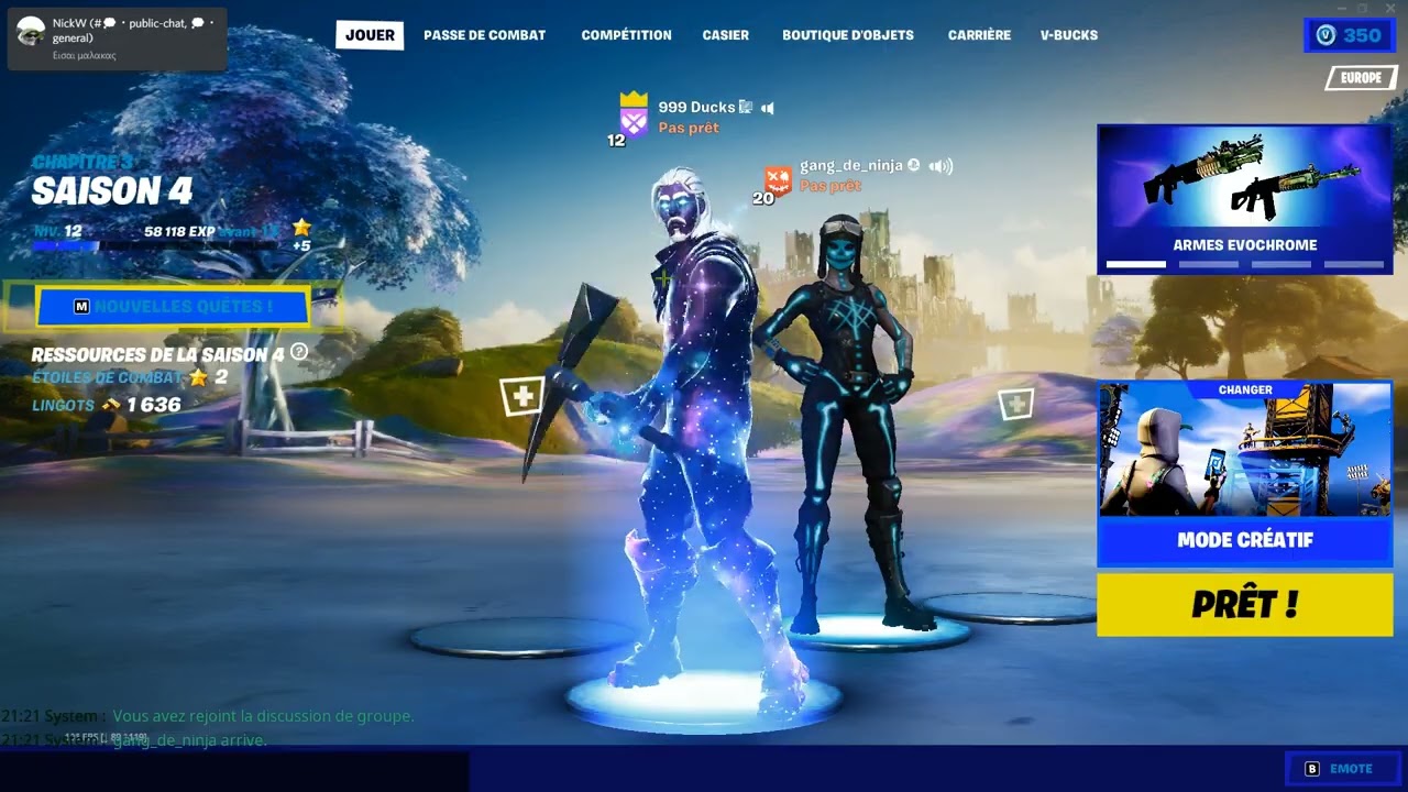 je troll un noob avec des skin rare