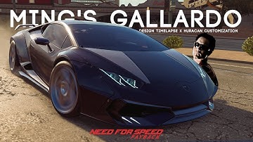 NEED FOR SPEED PAYBACK - MINGS GALLARDO DESIGN SHOWCASE (Huracan Customization l Wrap Timelapse)