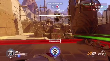 Stealth Genji (almost) solo captured the point! Overwatch funny Moments