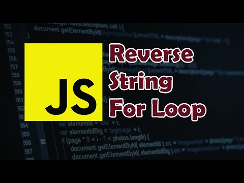 How to Reverse a String in JavaScript using For Loop