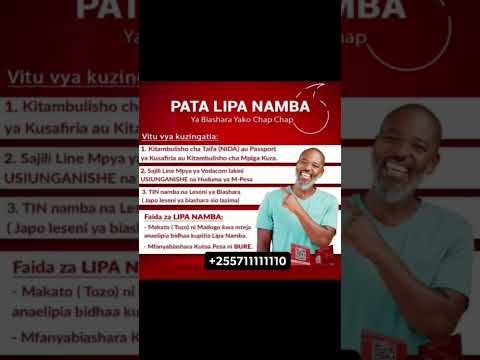 USAJILI WA LIPA KWA SIMU VODACOM BUREEEE 255711111110