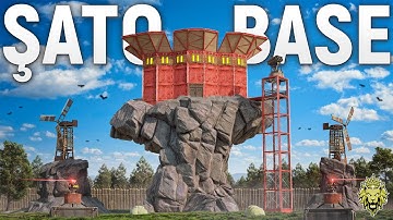 KAYANIN ÜZERİNE MUHTEŞEM KORUNAKLI ŞATO YAPTIK !!! (RUST TÜRKÇE) @kriyuss