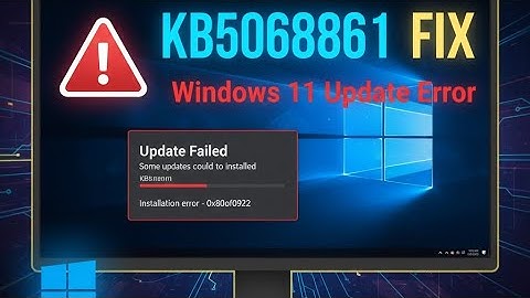 Fix Update KB5068861 Not Installing On Windows 11 Version 25H2/24H2