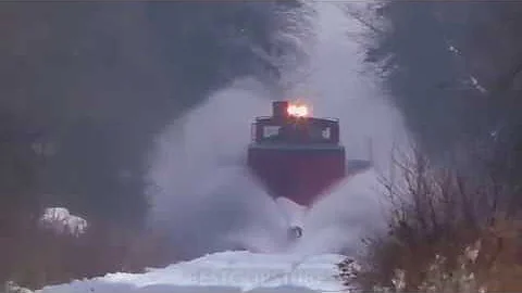 Amazing Powerful Trains Snow Plow Compilation 2019