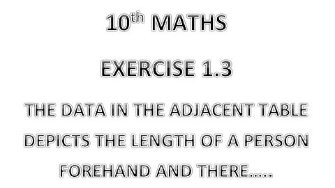 THE DATA IN THE ADJACENT TABLE DEPICTS THE LENGTH OF A PERSON FOREHAND AND THERE…..#TAMIL