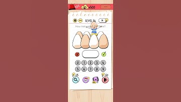 Brain Test 1 Level 56.              "How many eggs are there?" @FactandBraingaming