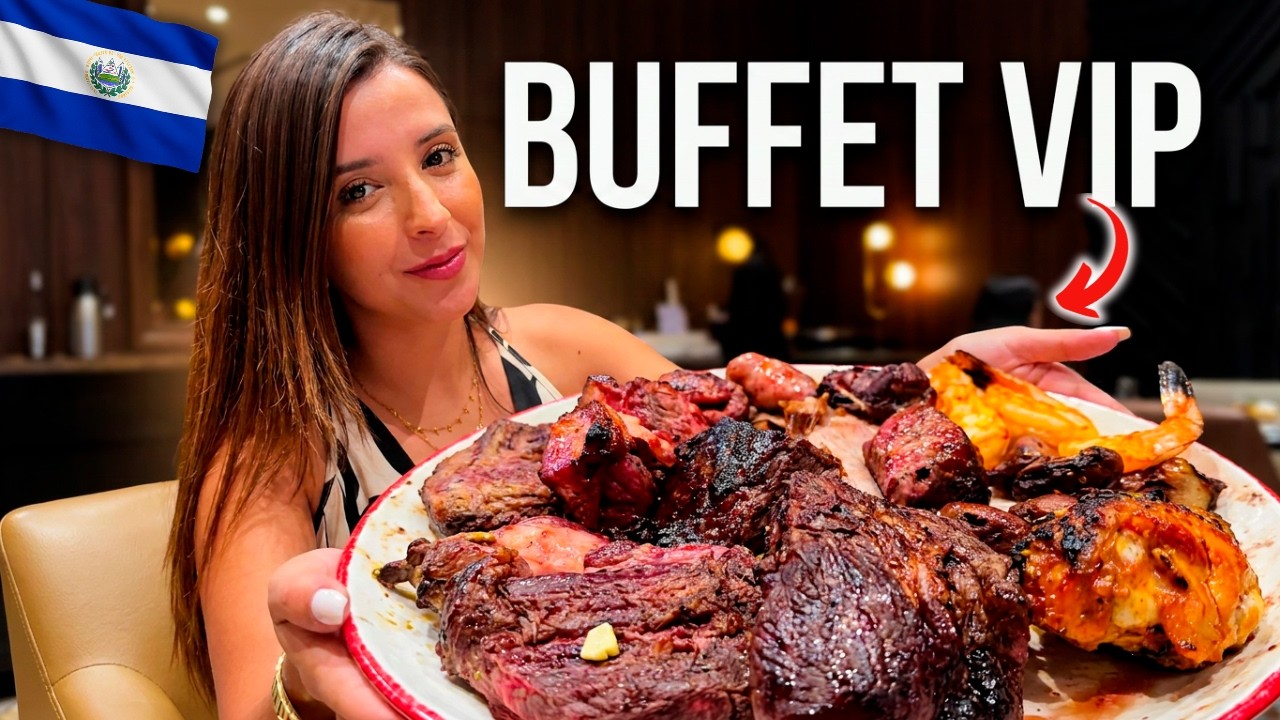 Así es el ÚNICO Buffet VIP Donde COMEN LOS FAMOSOS en El Salvador 🇸🇻