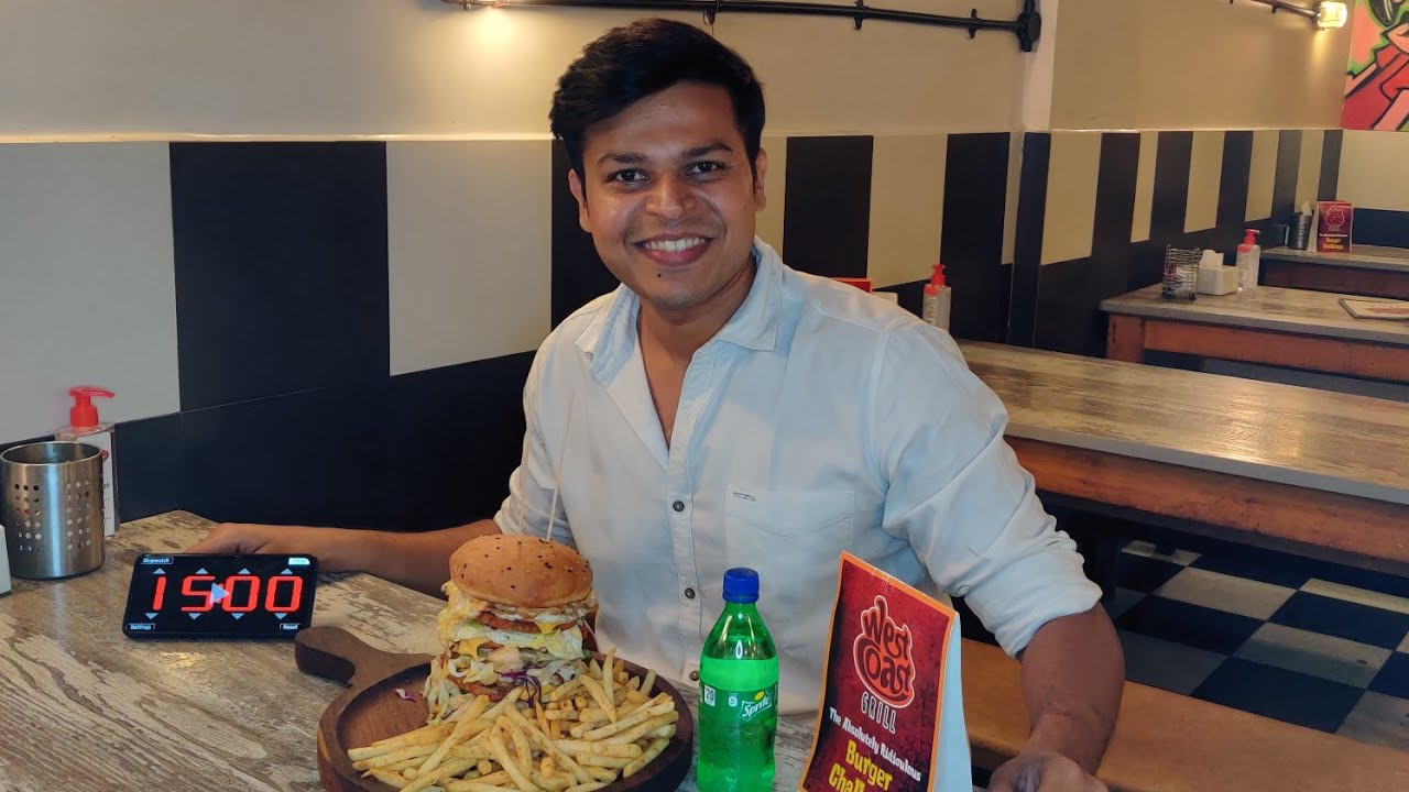 Absolutely Ridiculous Burger Challenge 🍔 burger airoli navimumbai