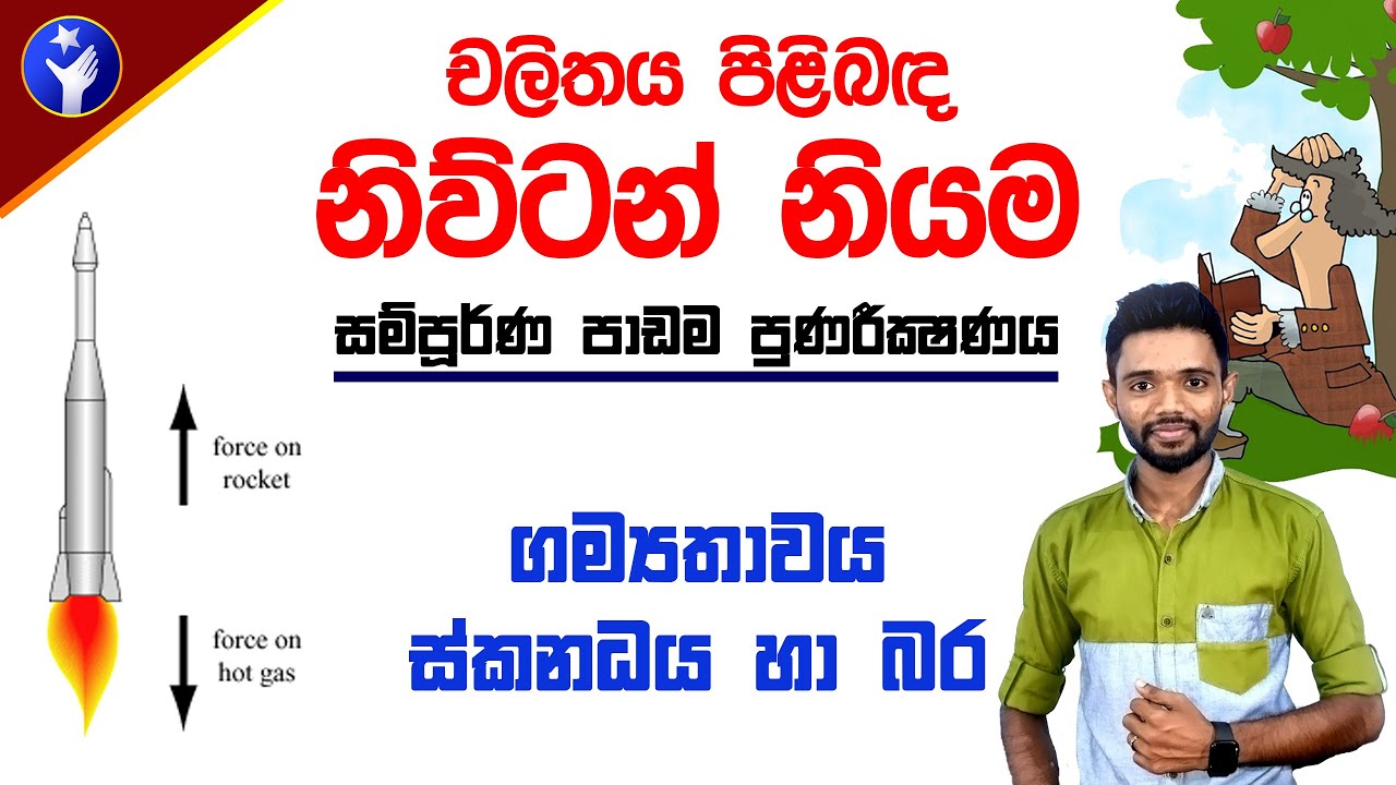 නිව්ටන්ගේ  චලිත නියම සියල්ලම සරලව - O/L Science Newton's law of motion Revision | Grade 10 Physics