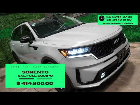 DISAUTO│2023 KIA SORENTO SXL FULL EQUIPO PIEL 7 PAS CAMINANDO PERFECTO Y BOLSAS FW OK APPLE QCP RIN