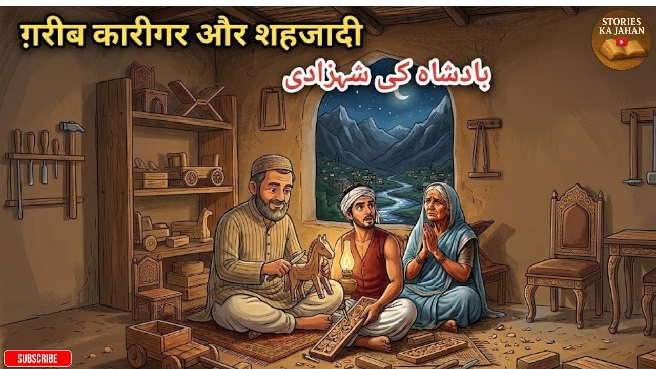 🌟 Gareeb Karigar Aur Shahzadi Ki Mohabbat — Sabr, Imaan Aur Allah Ke Insaaf Ki Sabaq Amoz Kahani 🌟