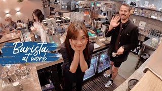 [Barista Vlog] How Baristas Work in Melbourne Cafe | Coffee Shop Ambiance | LaurAngelia