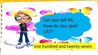 Class 1 Math (Numbers in words 81 - 160)