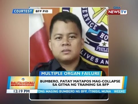BT: Bumbero, patay matapos mag-collapse sa gitna ng training ng BFP
